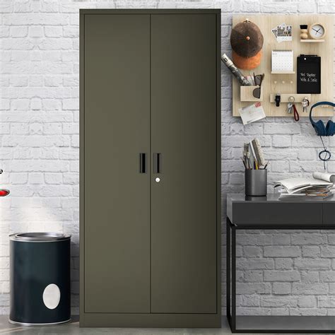 metal storage cabinets with doors